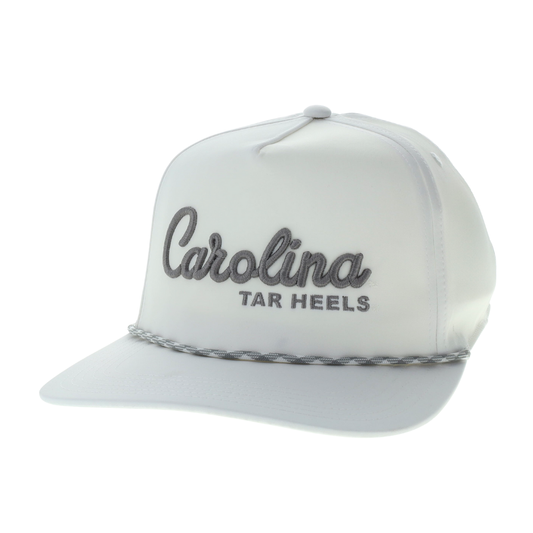 North Carolina Tar Heels Caddy White Hat with Adjustable Back