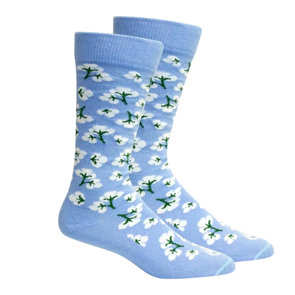 North Carolina Blue Cotton Socks for Adults One Size