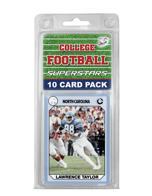 North Carolina Tar Heels Football Trading Cards 10 Pack