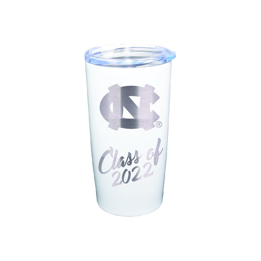 UNC Class of 2022 Stainless Steel Tumbler in White 20 oz
