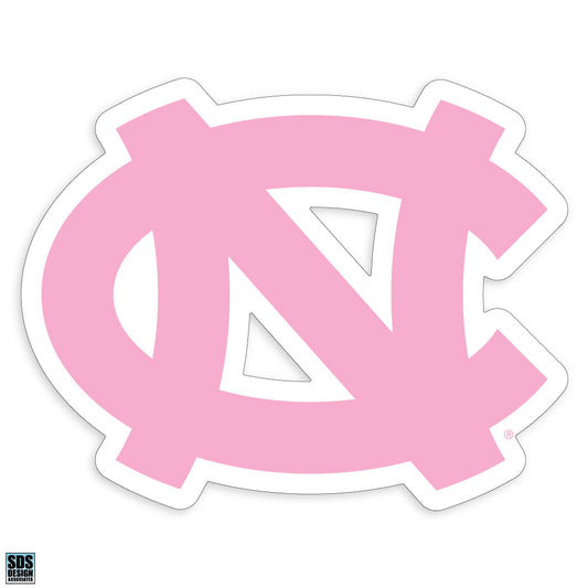 North Carolina Tar Heels Interlock Logo Decal - Pink
