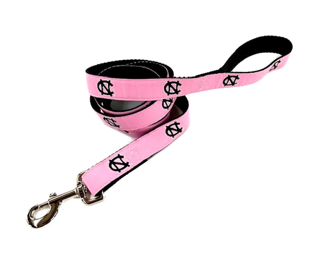 Pink UNC Dog Leash by Moonshine