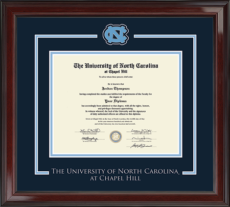 UNC Spirit Medallion Diploma Frame in Encore