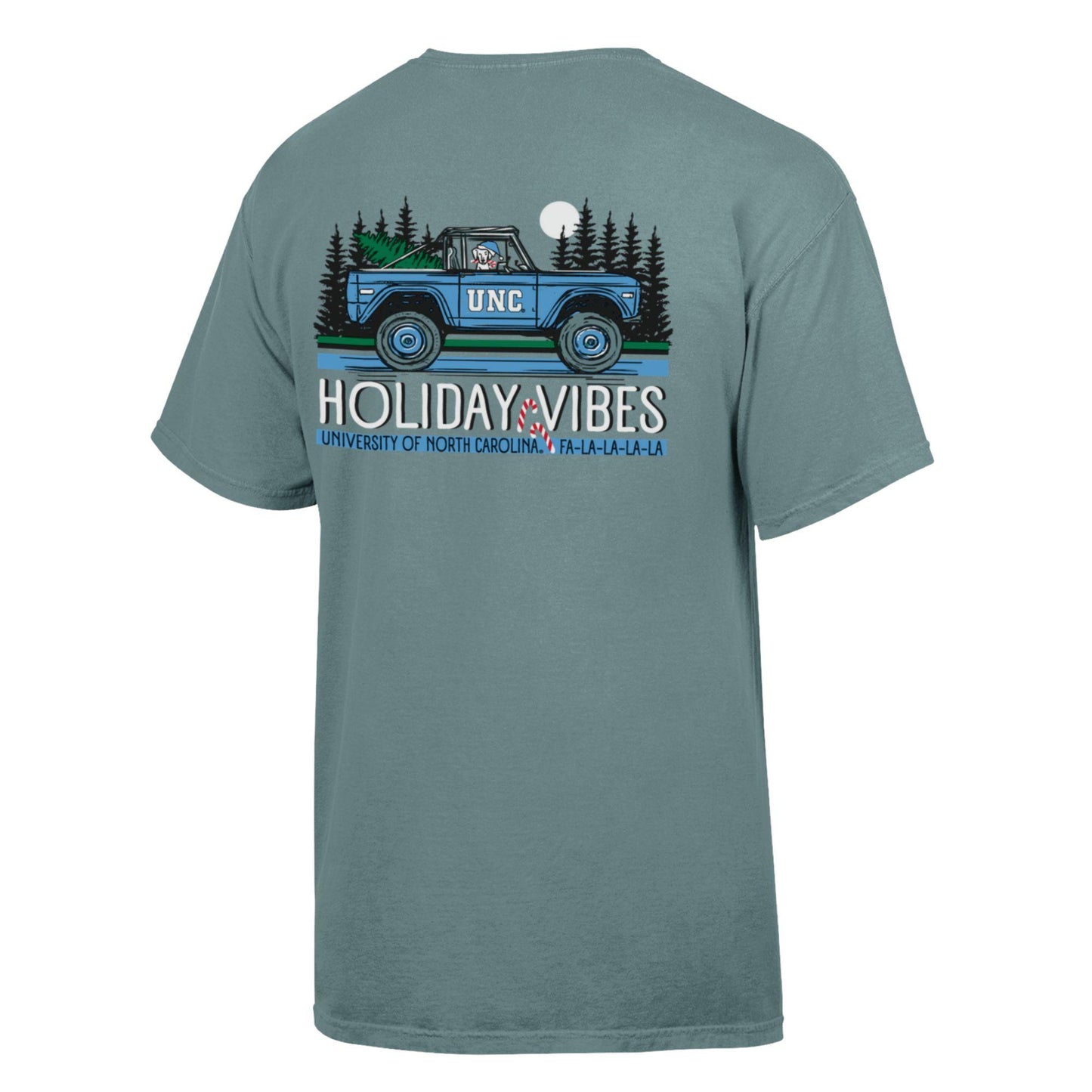 UNC Tar Heels FALALA Holiday Dog T-Shirt LIMITED EDITION