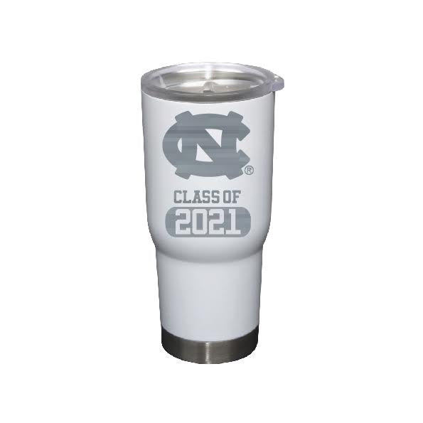 UNC Chapel Hill Class of 2021 Large Stainless Steel Tumbler 22 oz White