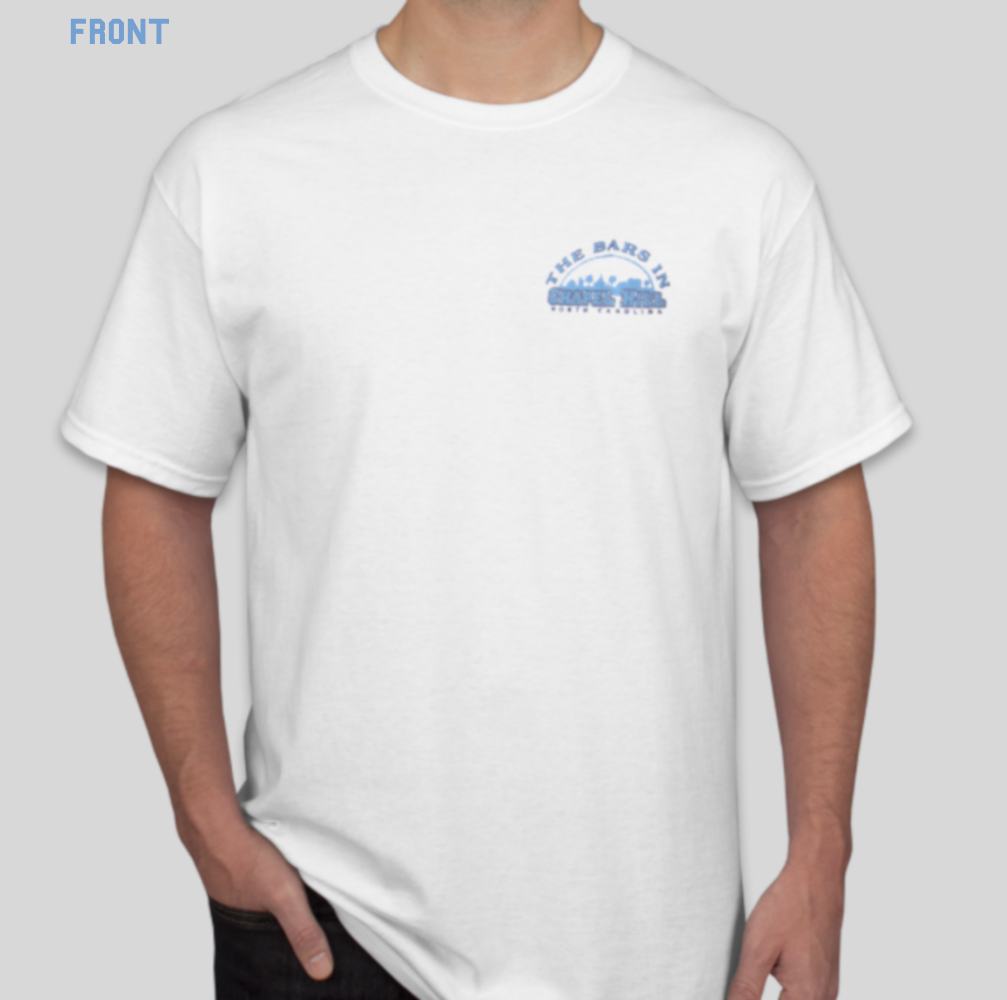 Bars of Chapel Hill T-Shirt in whi