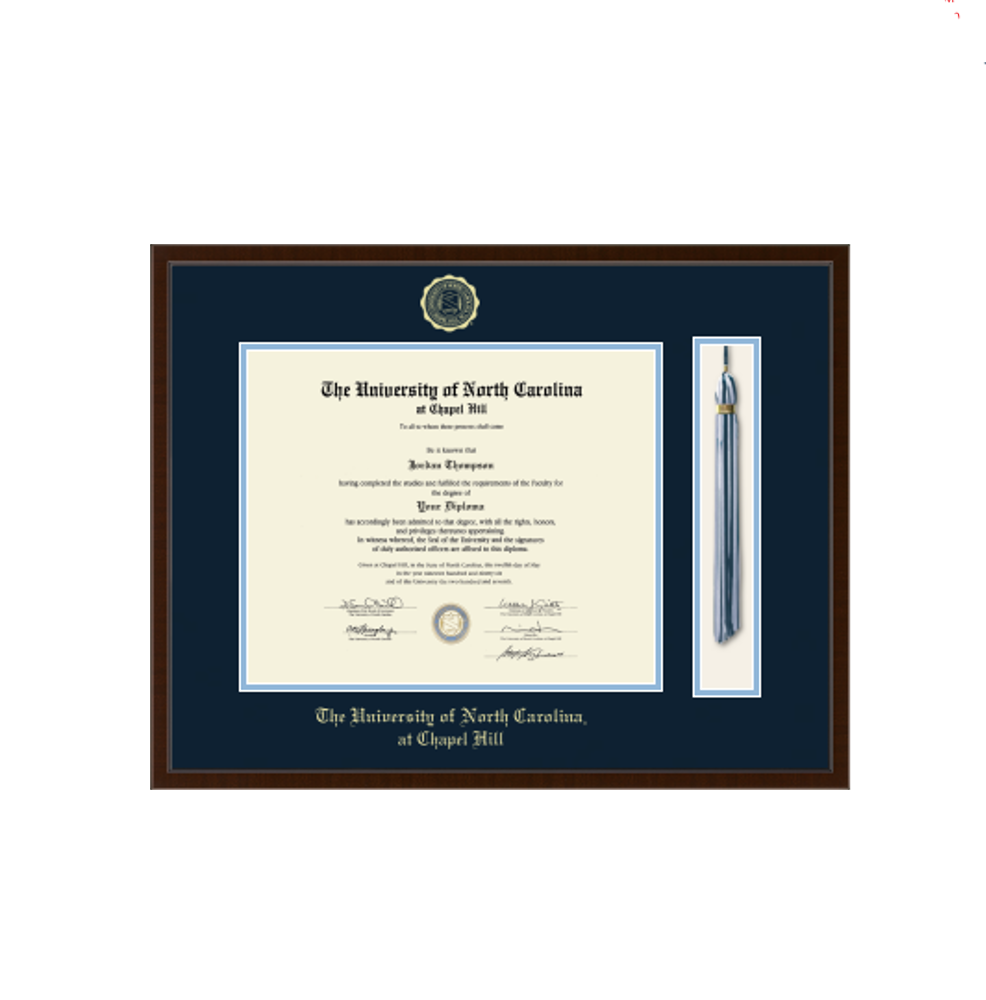 UNC Diploma Frame Tassel Edition in Delta