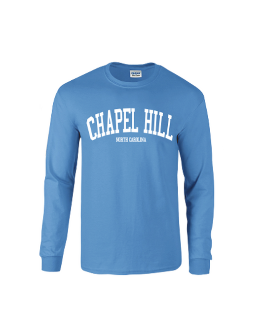 Chapel Hill Long Sleeve T-Shirt in Carolina Blue