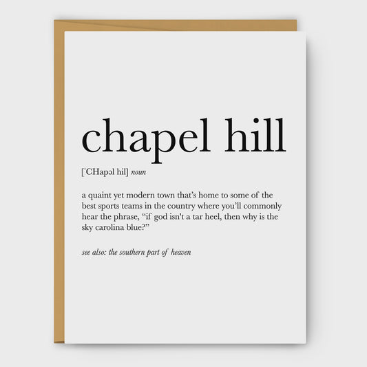 Chapel Hill North Carolina Everyday Card