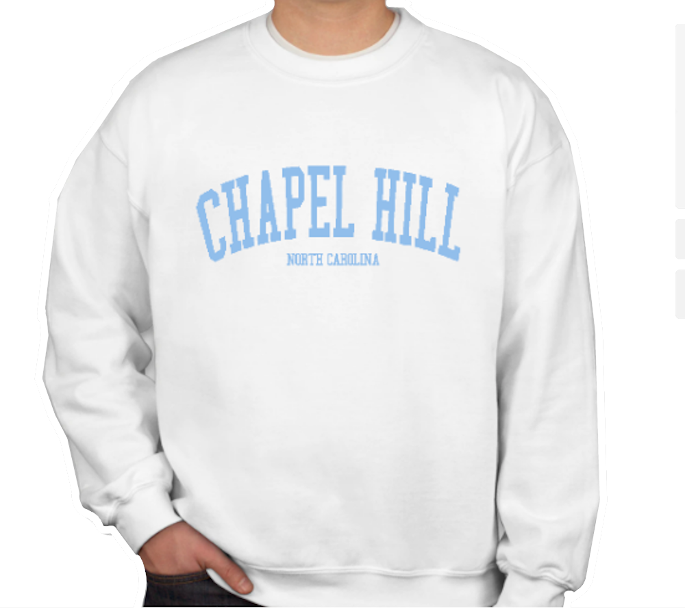 SHB White Chapel Hill NC Crewneck Sweatshirt