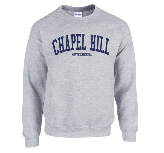 SHB Sport Grey Chapel Hill NC Crewneck Sweatshirt