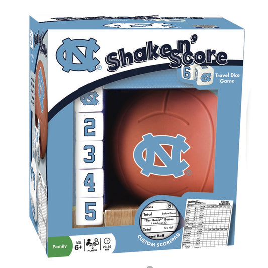 Carolina Basketball Dice Shaker Game (Yahtzee)