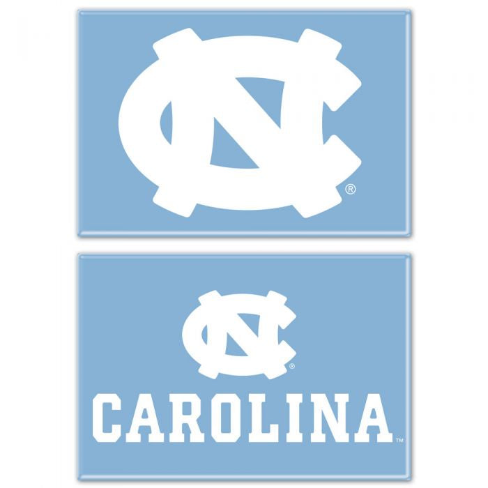 Carolina Tar Heels Rectangle Magnets - Set of 2