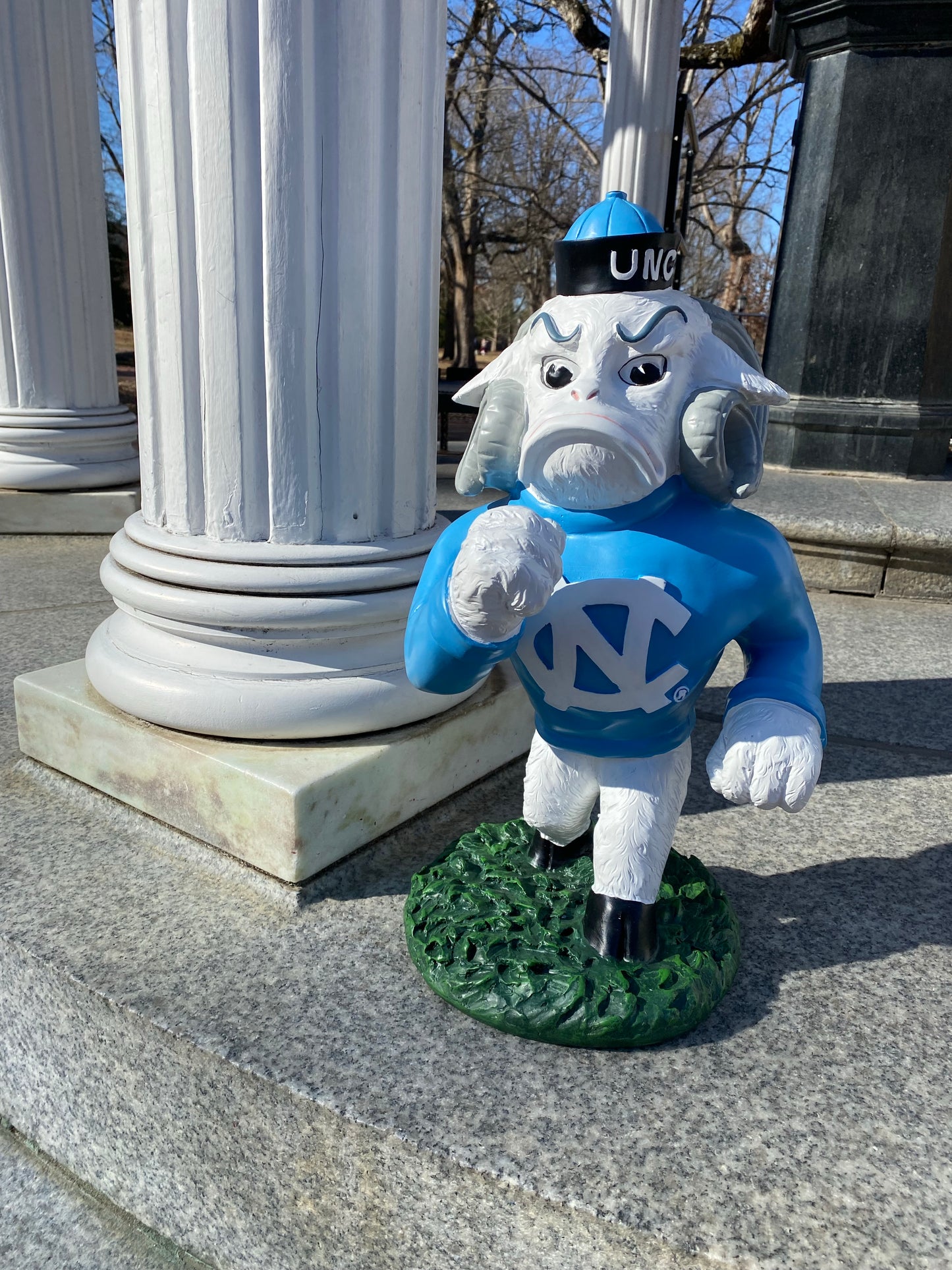 North Carolina Tar Heels Oxbay Painted Rameses Garden Statue