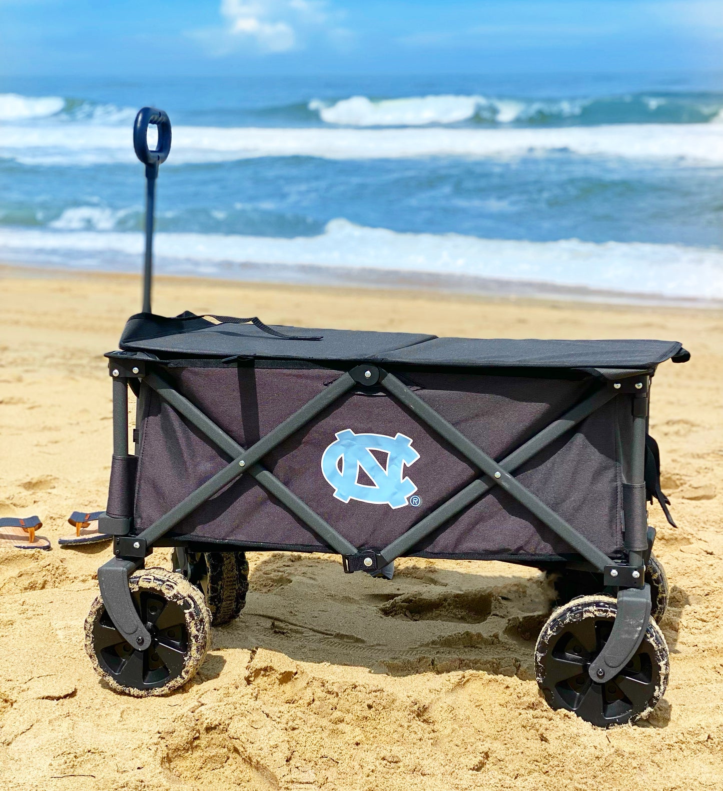 North Carolina Tar Heels - Adventure Wagon Elite All-Terrain Portable Utility Wagon, (Dark Gray)