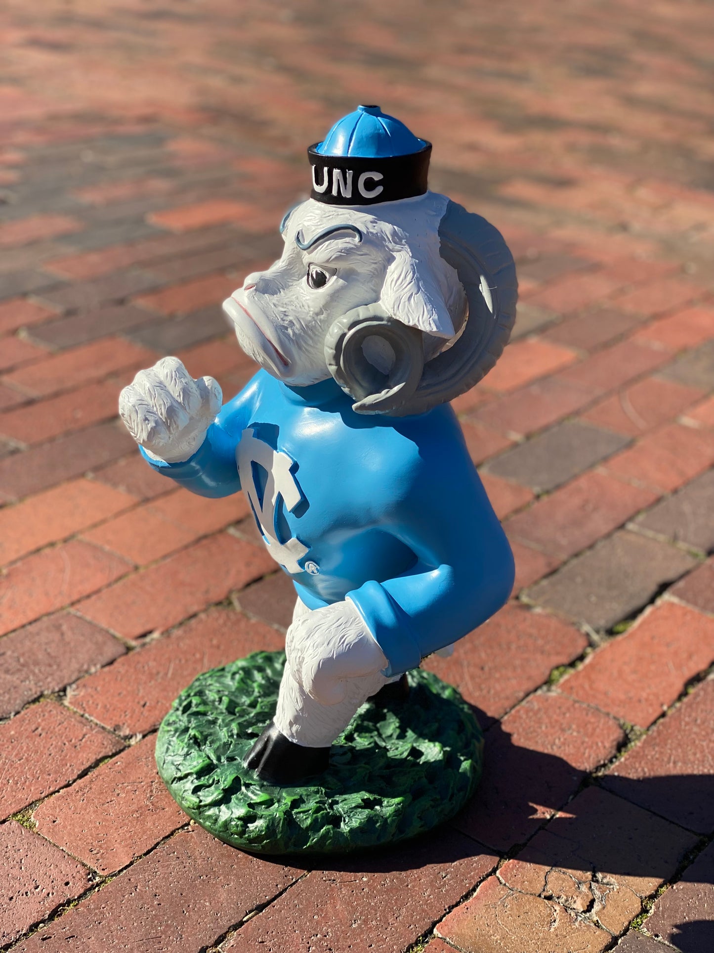 North Carolina Tar Heels Oxbay Painted Rameses Garden Statue