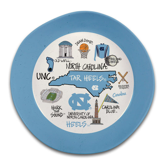 North Carolina Tar Heels Magnolia Lane Collage Melamine Bowl