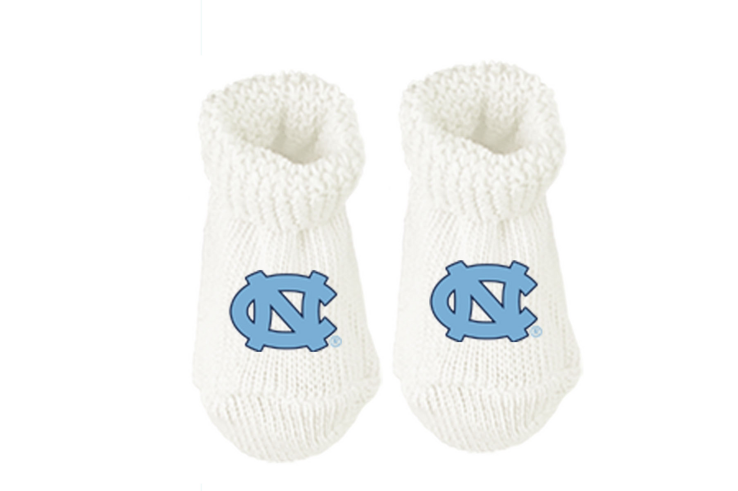 UNC New Born Baby Booties Socks Gift Box in Light Blue